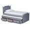 Baxton Studio Mariana Wood Twin Size 3-Drawer Storage Bed with Pull-Out Trundle Bed 164-10308 - alternate 6